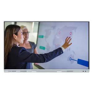 LONTON Multimédia 98 pouces 4k UHD Écran tout-en-un Pc Tableau blanc interactif Matériel d'éducation en ligne