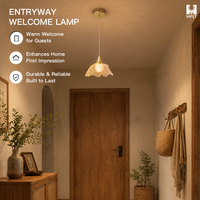 Lustre suspendu en fer doré OEM ODM, 3000K 4500K 6500K, avec corde réglable de 150 cm, pour salon et café