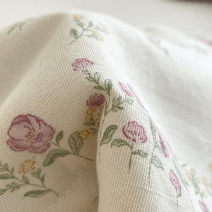 Bộ chăn ga gối đệm mùa hè chất liệu microfiber cao cấp, họa tiết hoa, mát mẻ, dành cho giường đơn, giường đôi, giường queen, kèm khăn tắm - Product Image 6