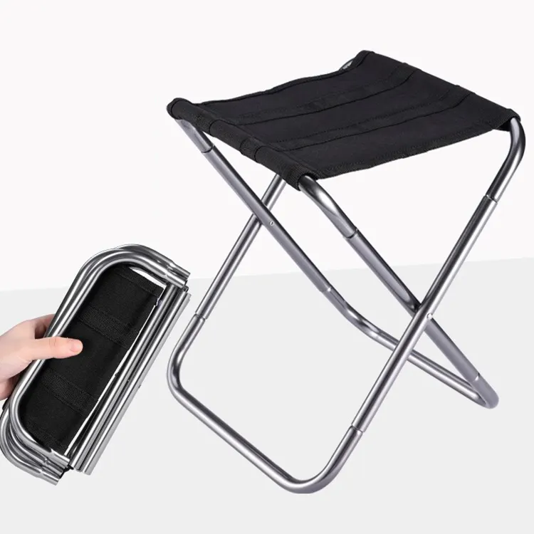 Outdoor portable folding hiking picnic chair camping fishing stool with carry bag