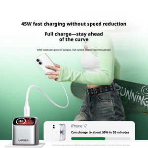Cargador de Pantalla <span class=keywords><strong>UGREEN</strong></span> de <span class=keywords><strong>45W</strong></span> con Nitruro de Galio, Carga Rápida, Compatible con 17ProMax16, Conector Tipo-C - Product Image 4