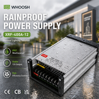 WHOOSH XRF-400A-12 12V 400W Penggerak LED Tahan Hujan Luar Ruangan Catu Daya Sakelar Lampu Tunggal Efisiensi 86% 50/60Hz