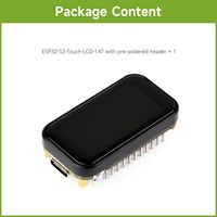 AIsmartlink Waveshare Factory ESP32-S3 Pantalla Táctil de 1.47 Pulgadas, Placa de Desarrollo, Resolución 172*320, 262K Colores de Pantalla, en Stock