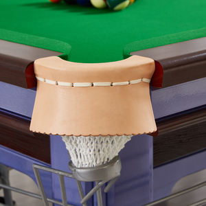 Table de <span class=keywords><strong>billard</strong></span> 9 pieds en ardoise et bois écologique avec poche en cuir personnalisable, moderne, pour club de <span class=keywords><strong>billard</strong></span>, bar - Product Image 5