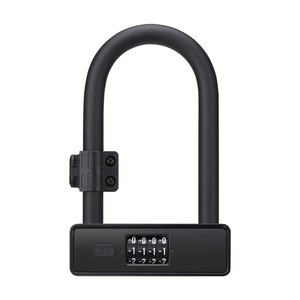 Candado de Combinación Tipo U UZ628 de Aleación de Aluminio Negro de 17 mm de Grosor con Llave para Bicicletas Eléctricas y Motocicletas - Product Image 1