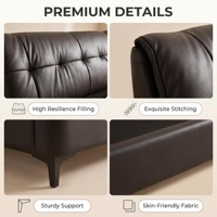 Lit moderne de luxe pleine grandeur XIYUAN, rembourré et doux, revêtement en cuir véritable, haute qualité, écologique, durable, garantie 10 ans