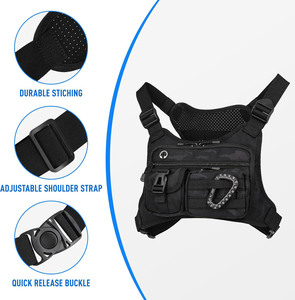 Free sample Custom Logo Waterproof Lightweight Travel Sports Running <b>Chest</b> Vest Bag Adjustable Vest Pack Mens Tactical <b>Chest</b> Bag - Product Image 5