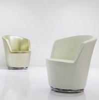 Chaise en cuir métallisé doré moderne, nouveau modèle, table et chaise de cafétéria