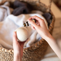 Boules de séchage en laine faites à la main Assouplissant écologique à séchage rapide Taille XL 7cm de diamètre pour machine à laver Boule à linge et disques