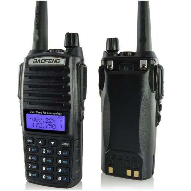 Baofeng UV-82 Dual Band Ham Radio UV-82 Mobile Two Way Radio 8W Handheld Dual PPT Walkie Talkie UV-82 USB Cable Type-C Battery