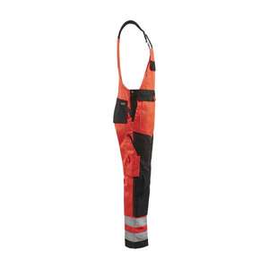 BLAKLADER - 266018115599D100 Pantalones con pechera de alta visibilidad Rojo/Negro-EAN 7330509773468 ROPA DE TRABAJO DE LA HI-VIS - Product Image 3