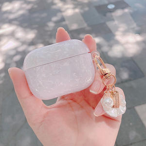 2025 patrón de carcasa elegante para <span class=keywords><strong>AirPods</strong></span> <span class=keywords><strong>3rd</strong></span>/Pro 2 funda con cordón de perla funda protectora de TPU suave para auriculares inalámbricos Airpod 4 - Product Image 2