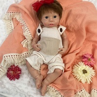Realistische Handgefertigte Vollsilikon-Reborn-Babypuppe mit Anpassbarem Echthaar, Trink- und Nassfunktion, Neugeborenen-Optik für Online-Shop Großhandel