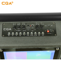 CQA 2019 nueva máquina de Karaoke Dual 4 "sistema Android Wifi red portátil Karaoke altavoz para uso doméstico/fiesta