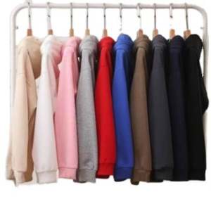 Pull-over sport en molleton épais personnalisé de haute qualité pour streetwear, en coton uni brodé, décontracté - Product Image 1