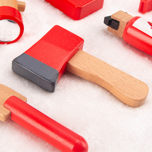 Bambini in età prescolare Set di giochi in legno pompiere fingere giochi di ruolo giocattoli educativi per bambini - Product Image 5