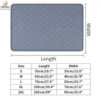 Tapis de cage pour chiot lavable à 4 couches, super absorbant, antidérapant, réutilisable, respectueux de l'environnement, imperméable, protecteur de meubles