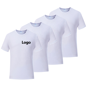 Camisetas de sublimación Publicidad de negocios Camisa DE TRABAJO personalizada promocional Logotipo de impresión 100% Poliéster Camisetas en blanco para hombre - Product Image 1