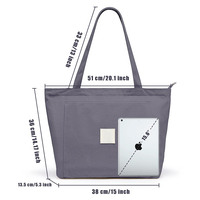 Sac de yoga à haute visibilité avec impression de logo personnalisé, grande capacité, en toile de coton, sac de sport pour femmes