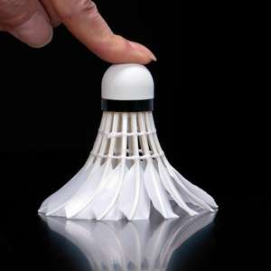 LINGMEI-80 flugzeug EG1130 Klasse eine Gänse feder China Großhandel BWF Ling Mei Schläger Badminton Federball - Product Image 4