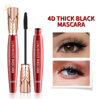 Extensions de Cils Mascara 4D Fibre de Soie Curling Allongement Mascara Étanche Volume Mascara De Luxe Maskara