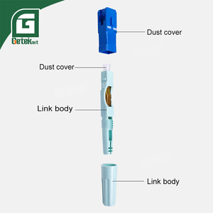 Geteknet ขั้วต่อสาย<span class=keywords><strong>ไฟ</strong></span>เบอร์ออปติกแบบ upc/apc 50มม. ออปติกในโหมดเดียวสำหรับ0.9 2.0<span class=keywords><strong>สาย</strong></span>3.0มม. - Product Image 2