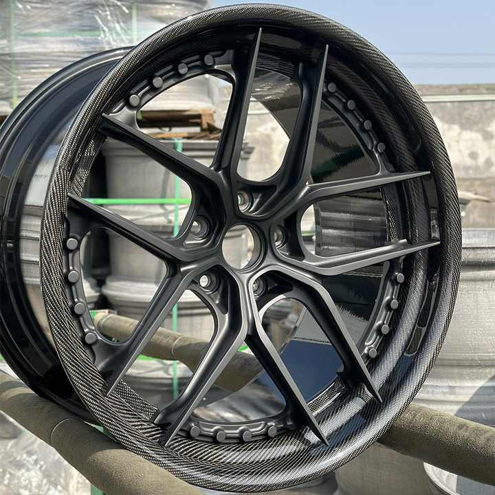GVICHN 2 Piece Forged Wheels - Custom Brushed Black Rims