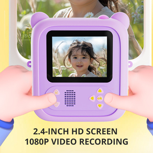 Appareil photo instantané pour enfants D2, vidéo HD 1080P, appareil photo avec écran de 2,4 pouces, jouet d'impression, cadeau d'anniversaire, 1200 mAh, motif de dessin animé - Product Image 3