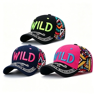 Graffiti Print Baseball <b>Cap</b> with Embroidery, Sun Protection Adjustable Streetwear Hat for <b>Men</b> Women - Product Image 4
