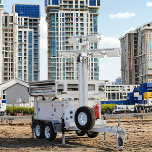 Nueva Torre de Luz Solar para Exteriores con Controlador MPPT, Batería de Iones de Litio, Paneles de Silicio Policristalino, Nivel de Seguridad Móvil Alto - Product Image 1