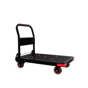 Troli Lipat Portabel untuk Barang, Gerobak Platform untuk Gudang, Supermarket, Rumah Tangga, <span class=keywords><strong>4</strong></span> Roda, Troli Tugas Berat - Product Image 6