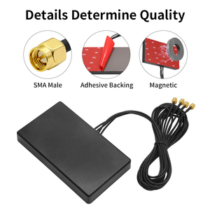 Antena de módulo inalámbrico 5G 4G LTE 600MHz-5000MHz Lechón magnético con 4 cable de extensión SMA-macho 2M 3,5 M - Product Image 4