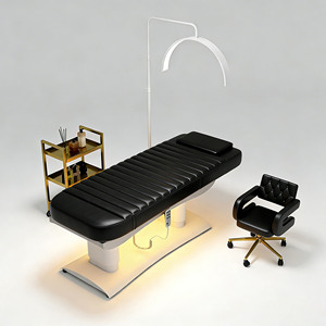 Juego <span class=keywords><strong>de</strong></span> Muebles para Salón <span class=keywords><strong>de</strong></span> Belleza, Cama <span class=keywords><strong>de</strong></span> Masaje Eléctrica <span class=keywords><strong>de</strong></span> 3 Motores, Cama Cosmética Ajustable para Pestañas y Tratamientos Faciales, Cama <span class=keywords><strong>de</strong></span> Belleza Eléctrica Hidráulica - Product Image 6