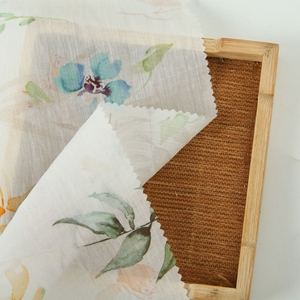 Vải Lanh Lino Tencel In Kỹ Thuật Số Theo Yêu Cầu Của Nhà Máy Và Vải Lanh Dệt Tại Nhà 60% Vải Lanh Tencel 40% Hữu Cơ - Product Image 3