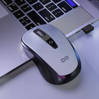 Mouse LED Nirkabel 2.4G Optik USB Baru Terlaris, Aksesoris Komputer Laptop Stok K8S