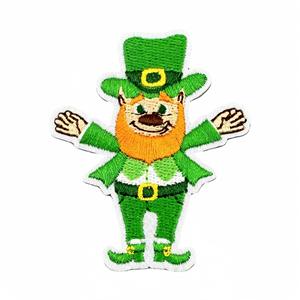 Parche Bordado Termoadhesivo Colorido con Certificación BSCI/ISO, Trébol de la Suerte Verde del Día de San Patricio, Parches Bordados Personalizados para Sudaderas - Product Image 2