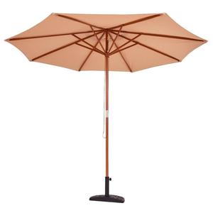 Outdoor beach hotel swimming pool <strong>garden</strong> wood beach umbrella <strong>parasol</strong> with <strong>tilt</strong> and crank - Product Image 1