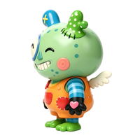 Figurine en vinyle PVC OEM Monstre Vert Kawaii, Jouet Monstre Qui Cligne des Yeux, Cadeau d'Anniversaire, Vente Directe Usine Personnalisée