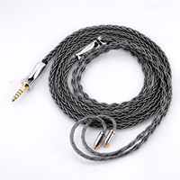 Câble de mise à niveau pour écouteurs avec connecteur MMCX plaqué argent 1,2 m pour SE215 SE315 SE425 SE535 SE846 IE900 XBA-A3 OEM