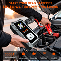 Démarreur de voiture portable 12V, booster de batterie de voiture, chargeur de batterie lithium, pompe à air, gonfleur de pneus avec LED