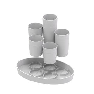 F109SSMML Ensemble de tubes d'orchidées bricolage Base ovale Navire floral en plastique galvanisé pour orchidées de 3.5 pouces - Product Image 5