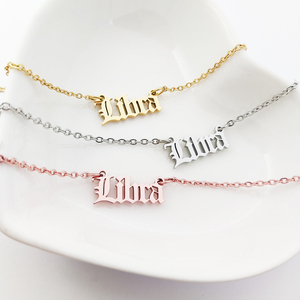 Design semplice Libra collana zodiacale per le donne nascita segno <span class=keywords><strong>di</strong></span> stella lettera astrologia compleanno <span class=keywords><strong>cancro</strong></span> nano <span class=keywords><strong>oroscopo</strong></span> - Product Image 1