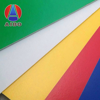 AIBO 2A Film PS laminé de 5 mm d'épaisseur, panneau en mousse KT, feuilles de plastique 1220x2440 mm pour la publicité