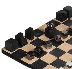 Tablero de Ajedrez de madera creativo Premium, juego de ajedrez de madera Ultra Simple profesional, adorno decorativo de tablero de moda - Product Image 1