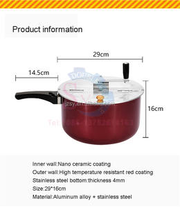 <span class=keywords><strong>Machine</strong></span> à popcorn à gaz manuelle pour cuisinière, popper commercial, pot antiadhésif, manivelle manuelle, <span class=keywords><strong>machine</strong></span> à faire du popcorn à l'huile chaude - Product Image 6