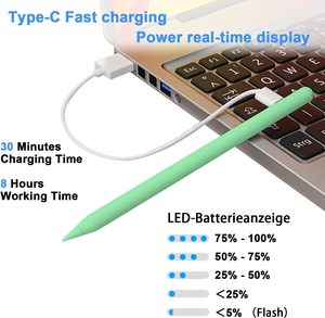Lápiz Óptico Activo para Pantalla Táctil, Punta Fina de 1.5 mm, Lápices Digitales Recargables para Tableta <span class=keywords><strong>Apple</strong></span> iPad - Product Image 4