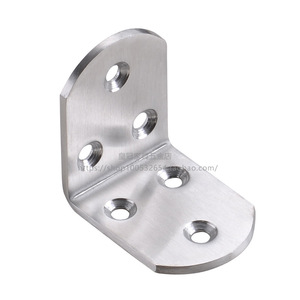 Stainless <b>Steel</b> <b>Angle</b> <b>Bracket</b> 3Mm Thick L-Shaped Right <b>Angle</b> Connector For Furniture Bathroom Use - Product Image 4