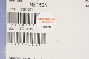 Plc 5501274 / Boc Ring Shadow Quartz Ct <strong>Metron</strong> for Warranty Product - Product Image 2
