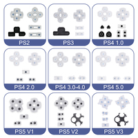 Tampons en caoutchouc conducteurs pour boutons de manette PS5, D-pad, boutons ABXY, adhésif conducteur V1 V2 V3