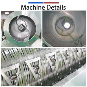 เครื่องตัดหางถั่วแบบดรัม FENGXIANG 250-500 กก./ชม. อุปกรณ์แปรรูปผักอัตโนมัติทำจากสแตนเลส - Product Image 5